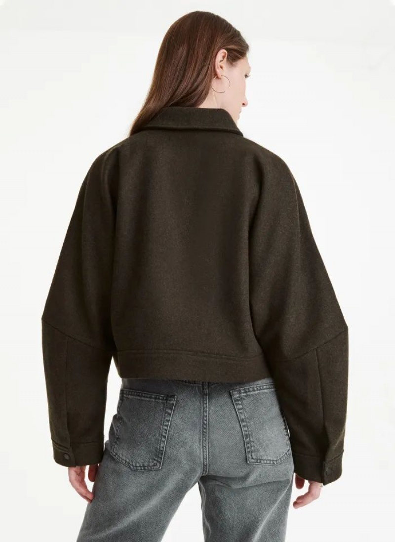 Black Women's DKNY 2 Pocket Jackets | Australia-D0807