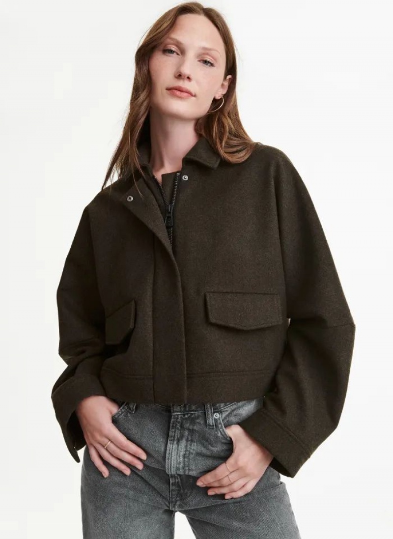 Black Women\'s DKNY 2 Pocket Jackets | Australia-D0807