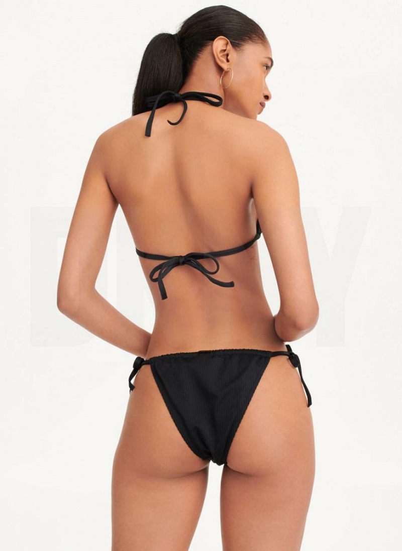 Black Women's DKNY Adjustable Bikini Bottom | Australia-D0952
