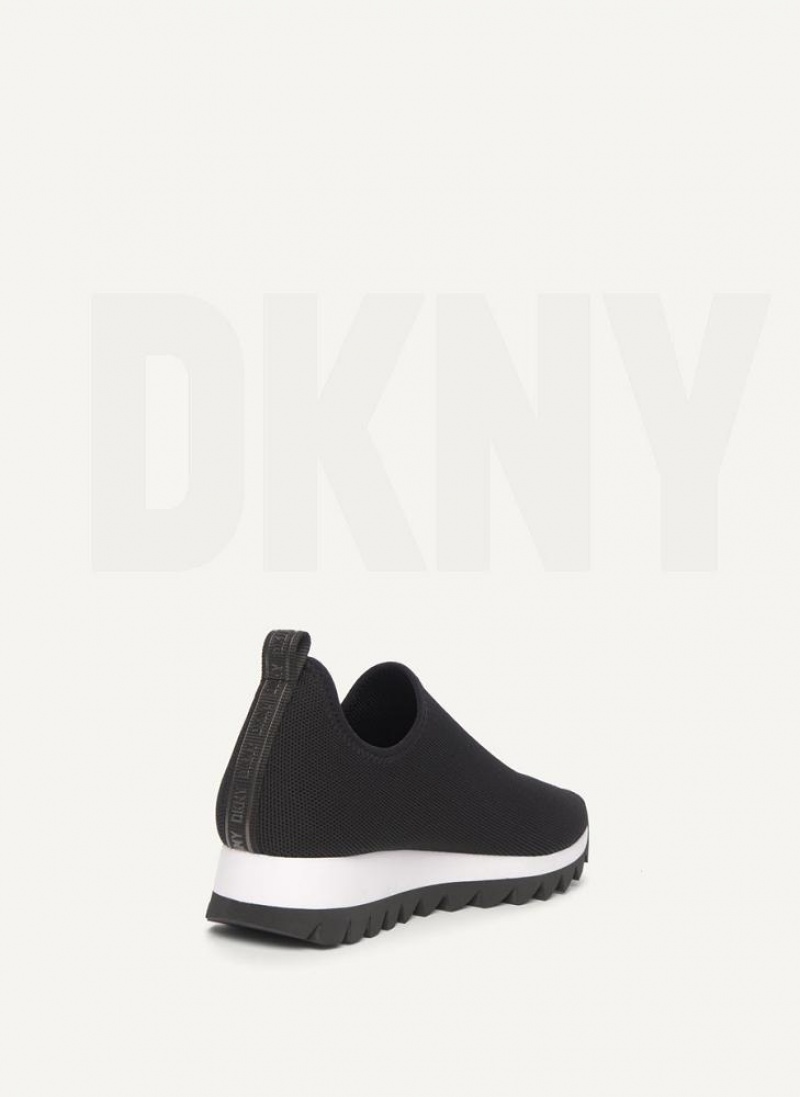 Black Women's DKNY Azer Slip On Sneakers | Australia-D0227