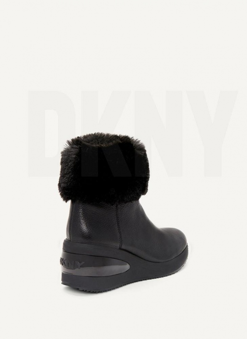 Black Women's DKNY Baxter Wedges | Australia-D1509