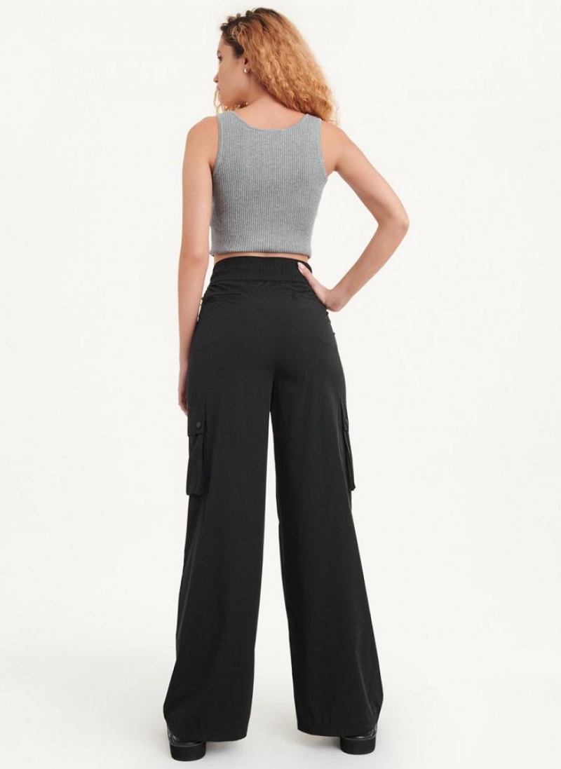 Black Women's DKNY Cargo Trouser Jumpsuits | Australia-D1808