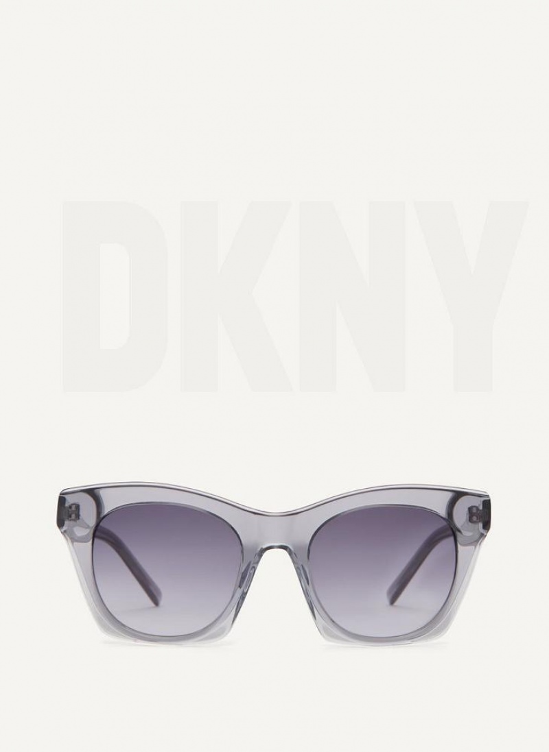 Black Women\'s DKNY Cat Eye Sunglasses | Australia-D0936