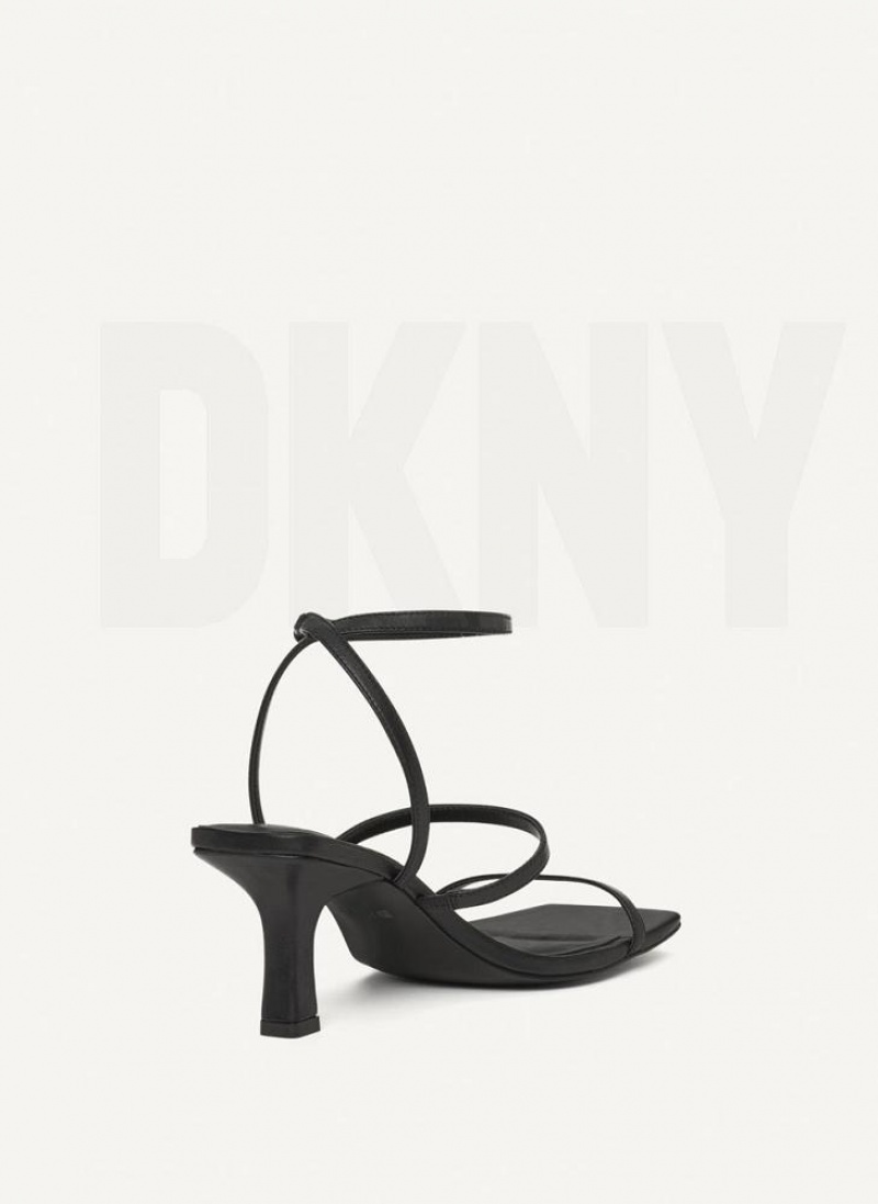 Black Women's DKNY Christy Sandals | Australia-D0235