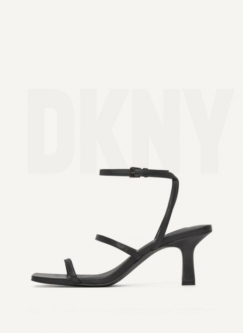 Black Women\'s DKNY Christy Sandals | Australia-D0235