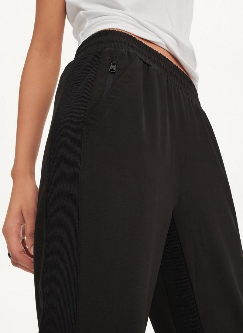 Black Women's DKNY Cropped Cigarette Pants | Australia-D0342