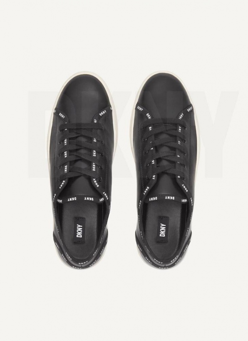 Black Women's DKNY Dkny Court Sneakers | Australia-D1721