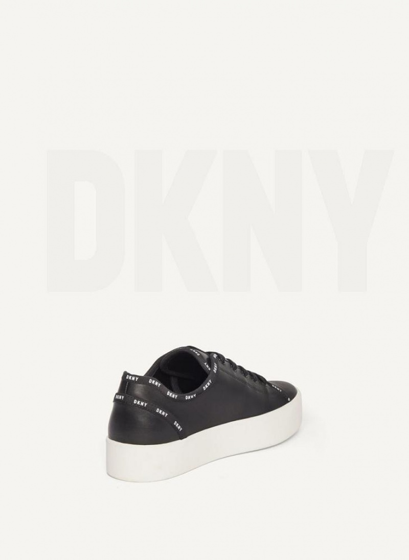 Black Women's DKNY Dkny Court Sneakers | Australia-D1721