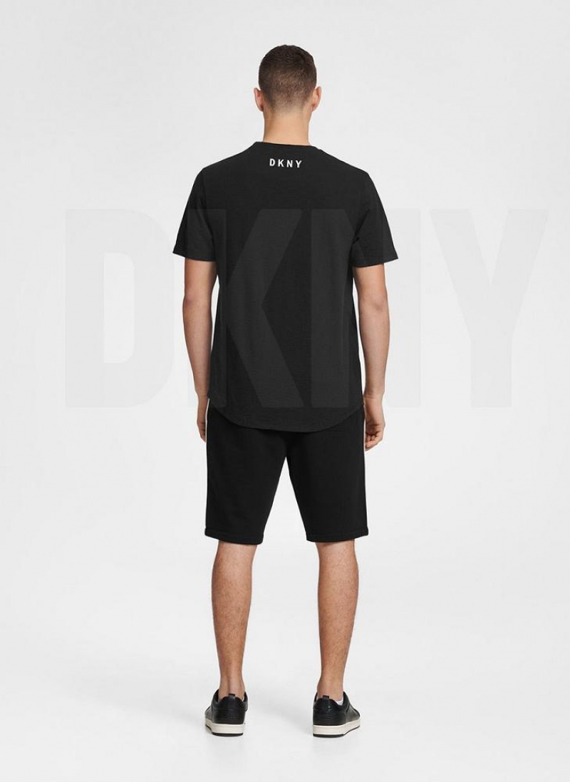 Black Women's DKNY Essential T Shirts | Australia-D1516