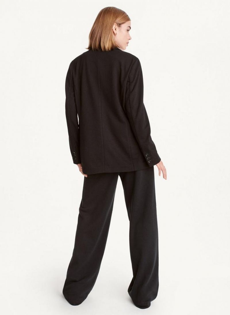 Black Women's DKNY French Terry Soft Blazers | Australia-D1372