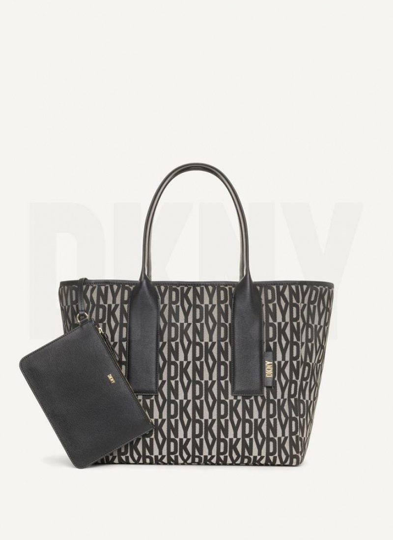 Black Women\'s DKNY Grayson Large Tote Bags | Australia-D0596