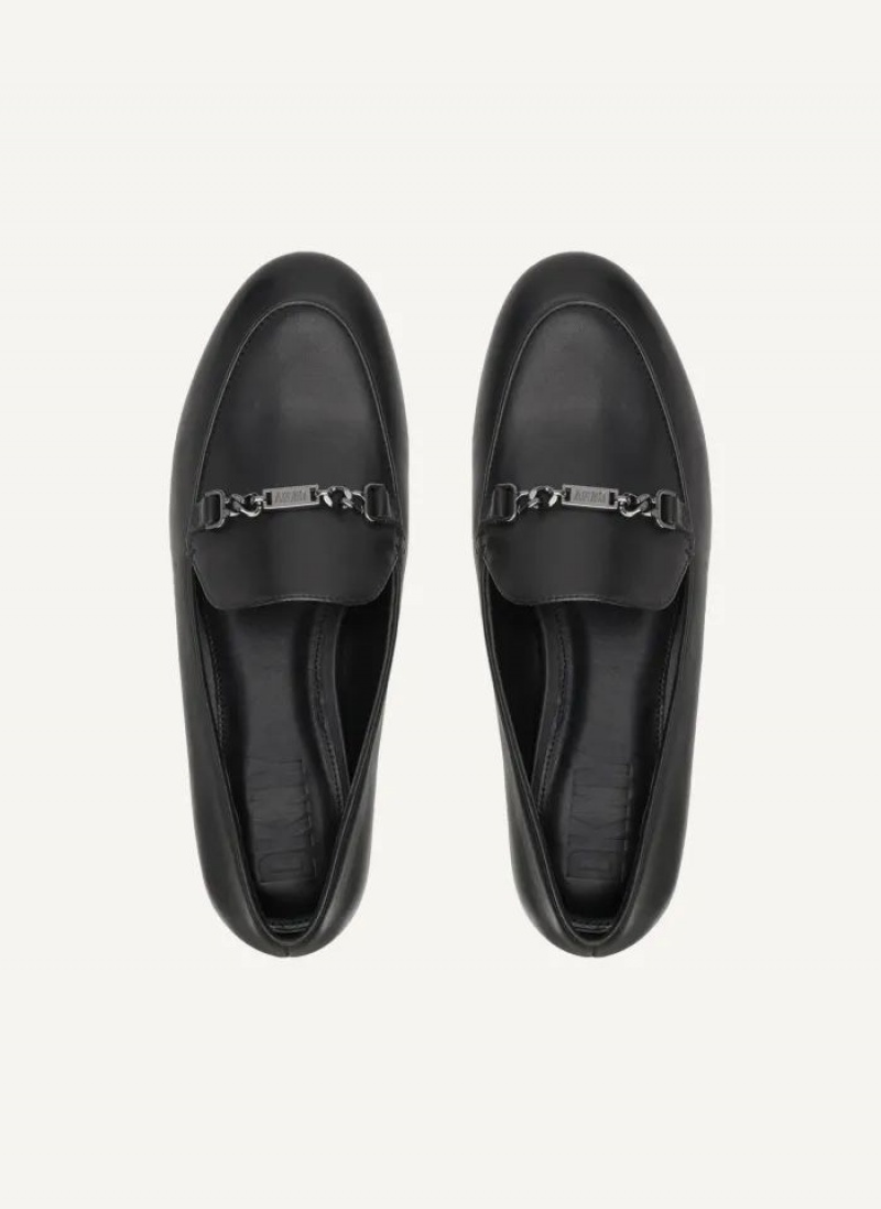 Black Women's DKNY Leona Loafers | Australia-D1011