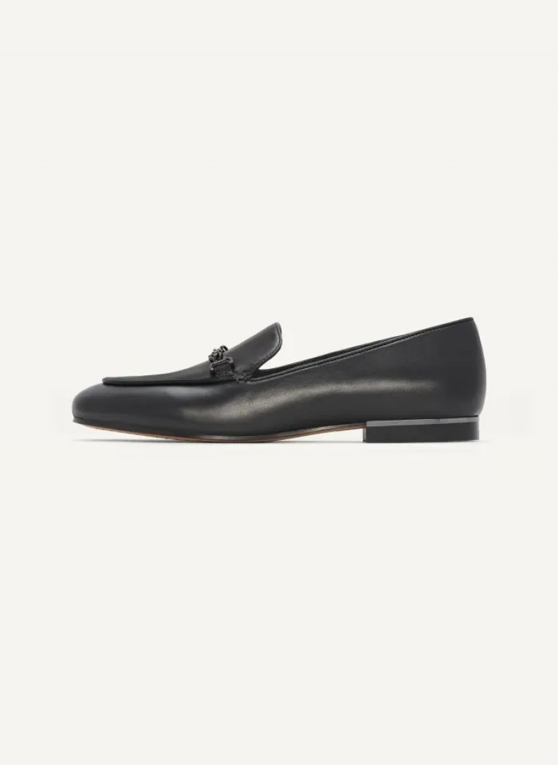 Black Women\'s DKNY Leona Loafers | Australia-D1011