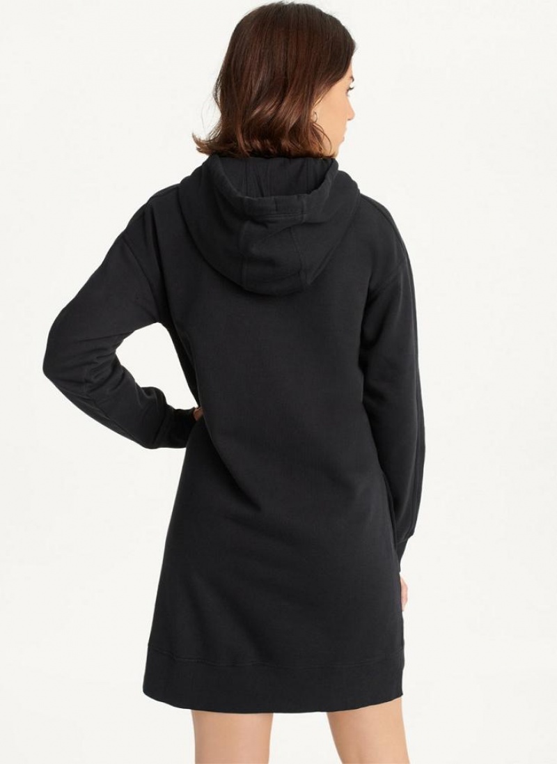Black Women's DKNY Long Sleeve Sneaker Dresses | Australia-D0459