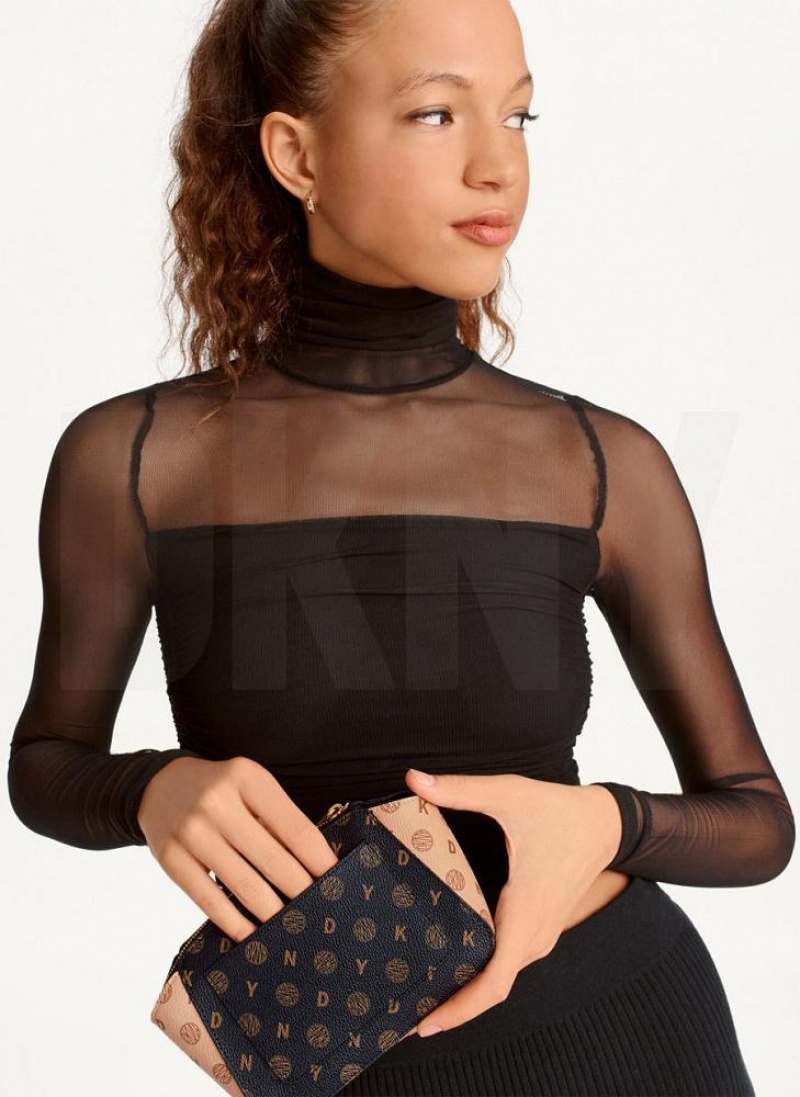 Black Women's DKNY Mini Dome Crossbody Bags | Australia-D0406