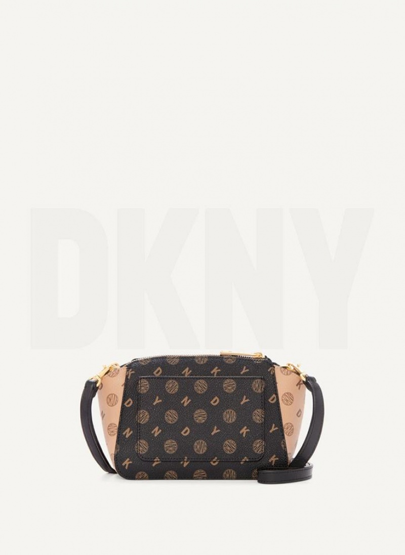 Black Women\'s DKNY Mini Dome Crossbody Bags | Australia-D0406