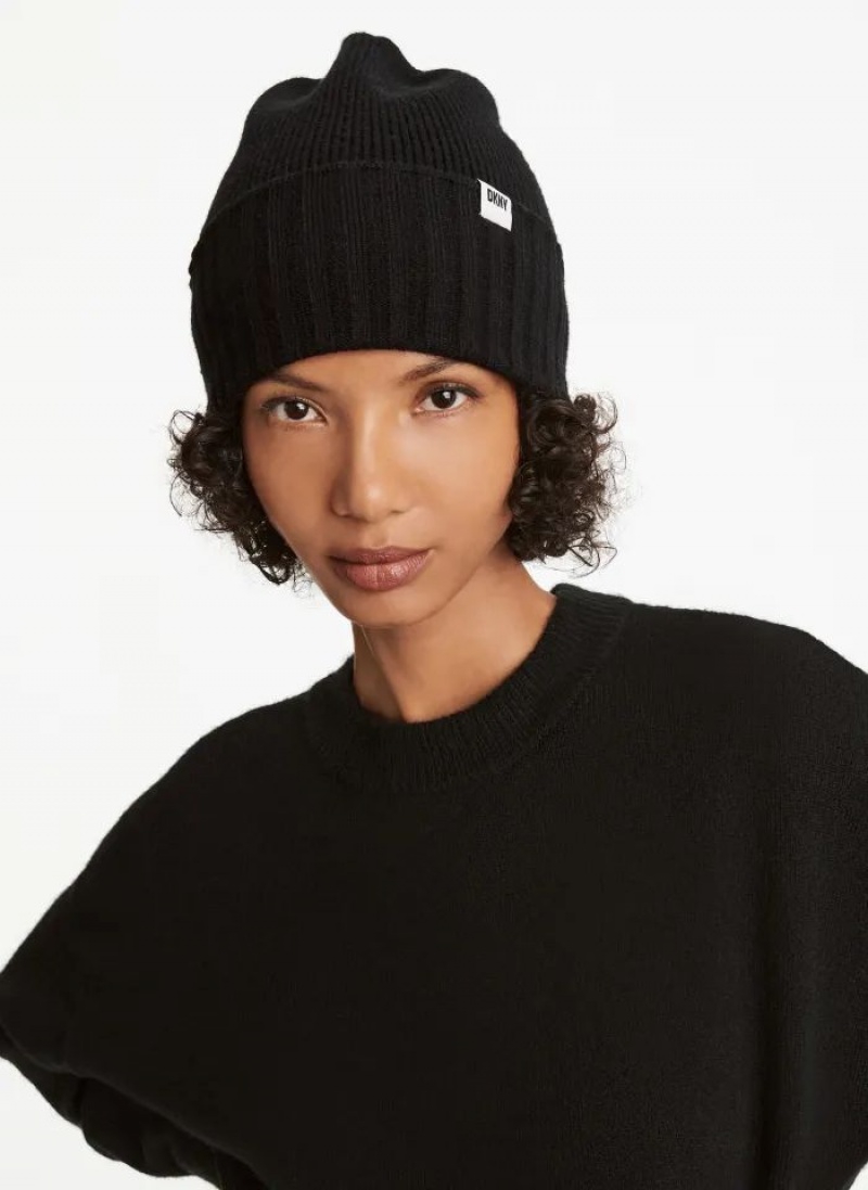 Black Women\'s DKNY Mixed Gauges Hats | Australia-D1318