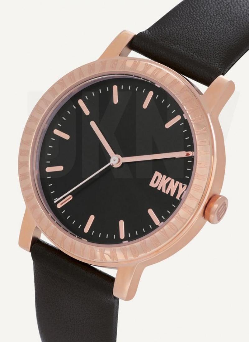 Black Women's DKNY New Platform Watches | Australia-D1734
