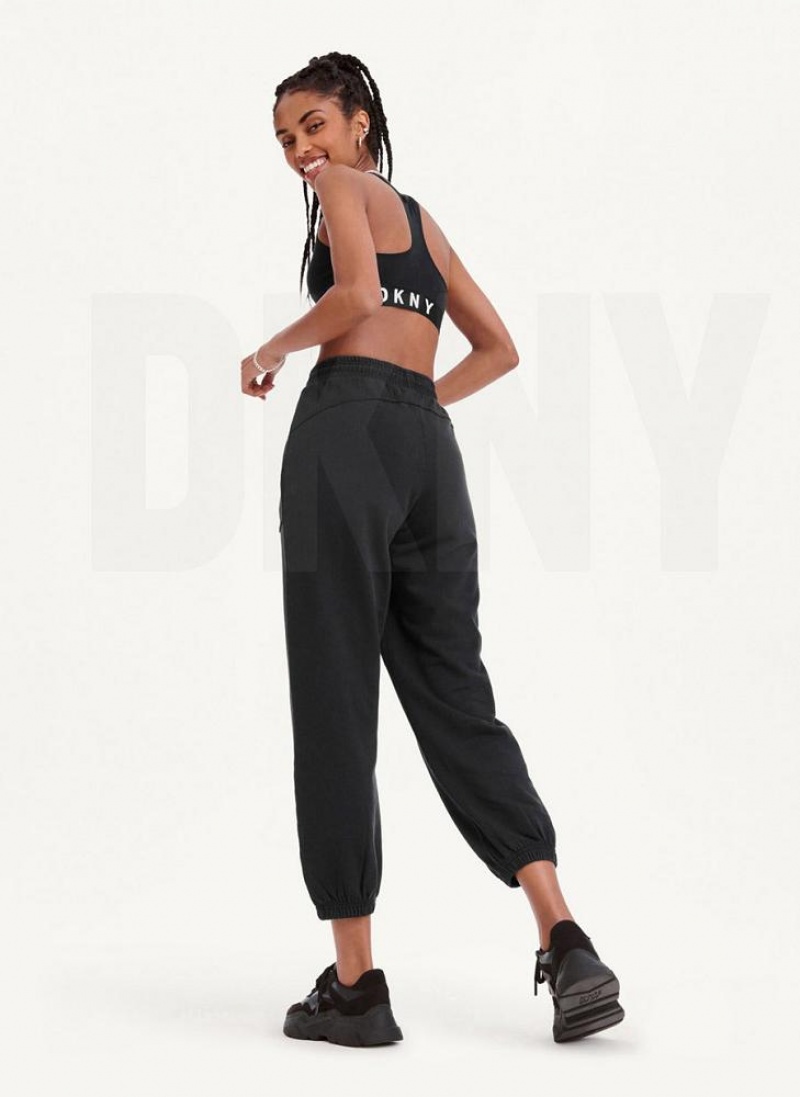 Black Women's DKNY Pigment Washed Joggers | Australia-D0188