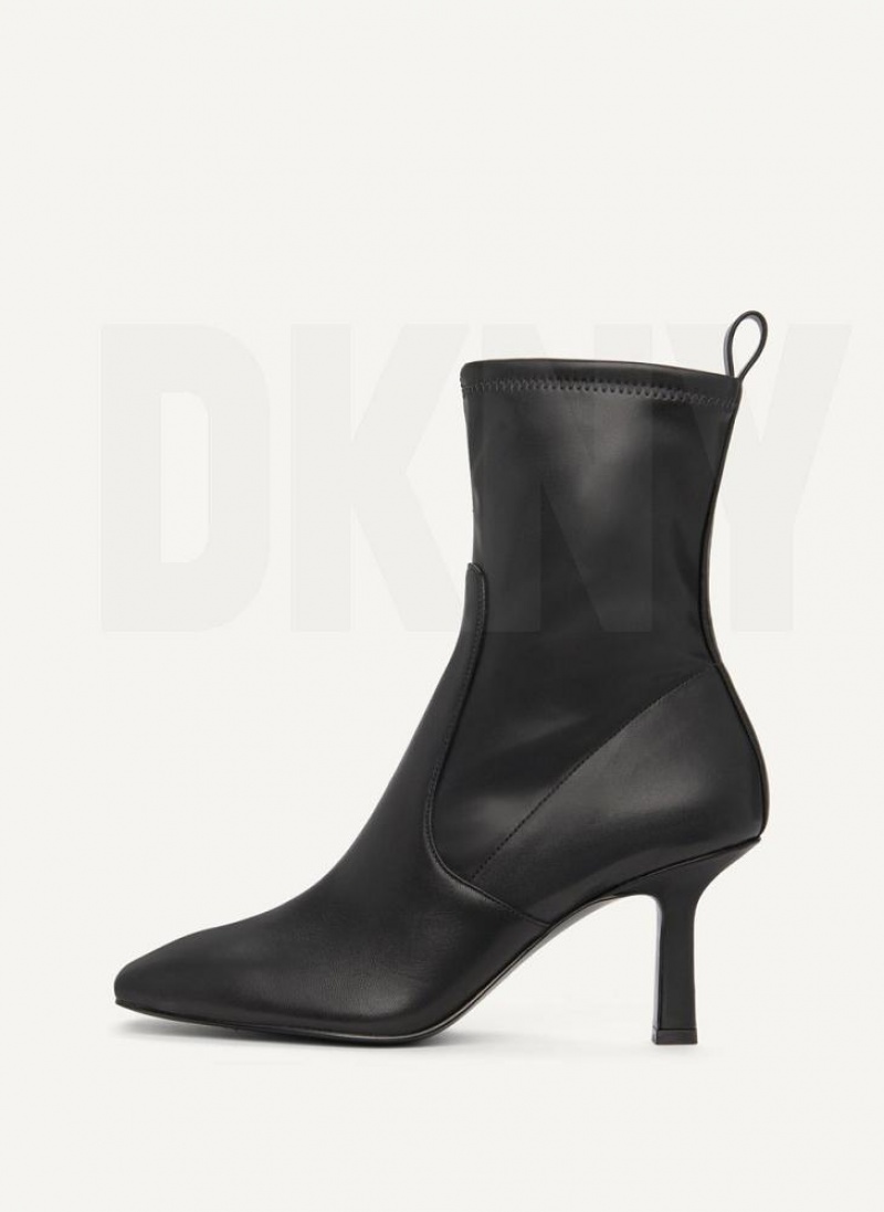 Black Women\'s DKNY Sock Boots | Australia-D1415