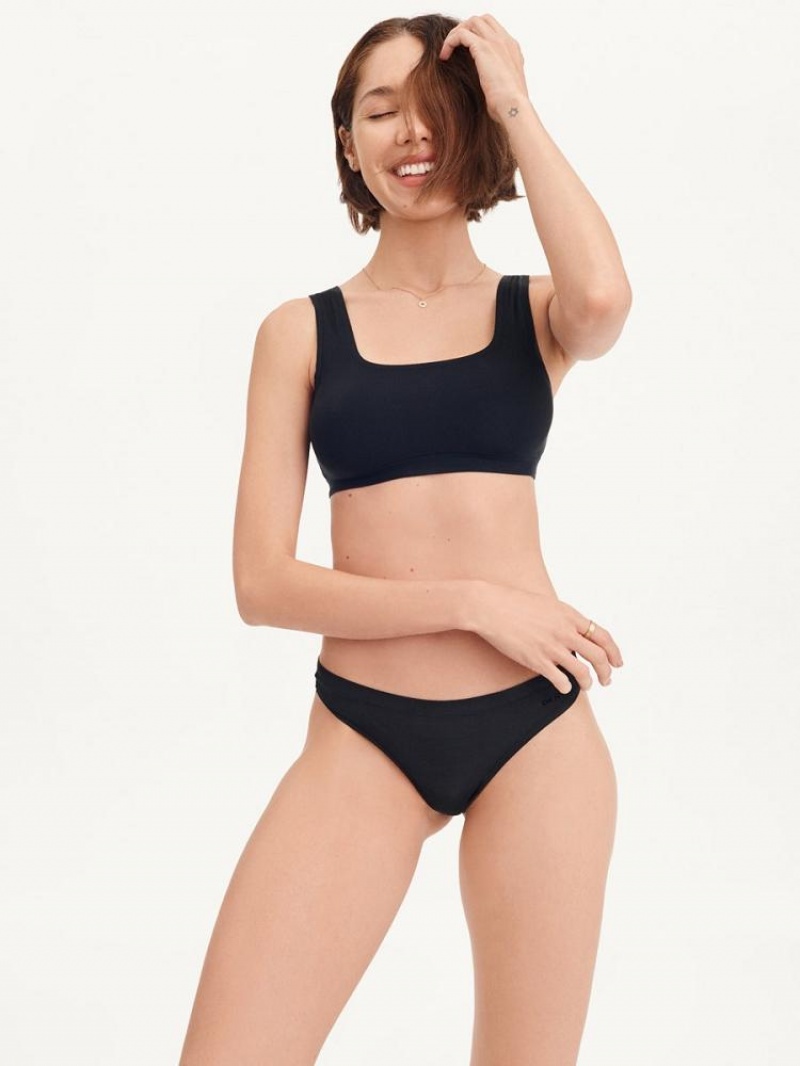 Black Women's DKNY Table Tops Modal Bras | Australia-D0773