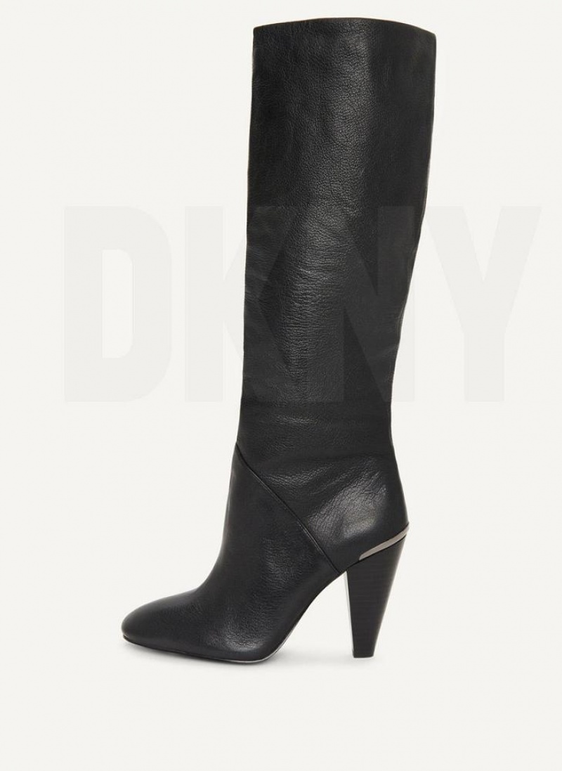Black Women\'s DKNY Tall Slouchy Boots | Australia-D1098