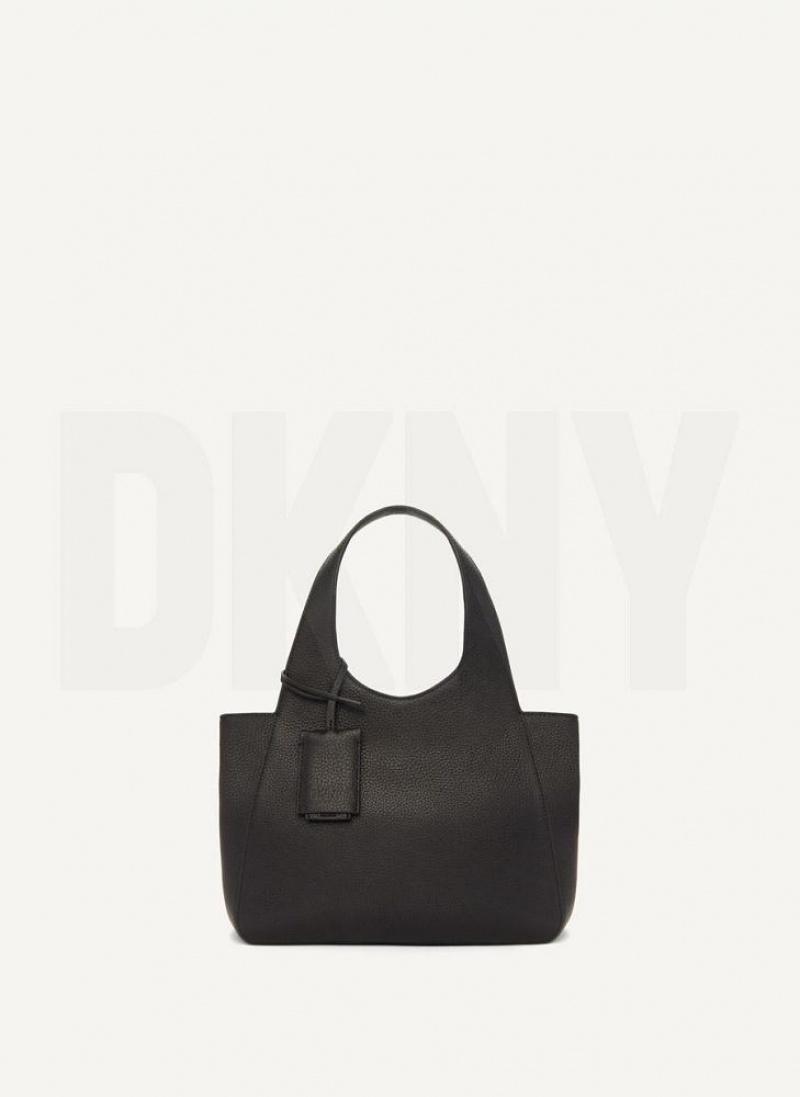 Black Women's DKNY The Small Effortless Tote Crossbody Bags | Australia-D0911