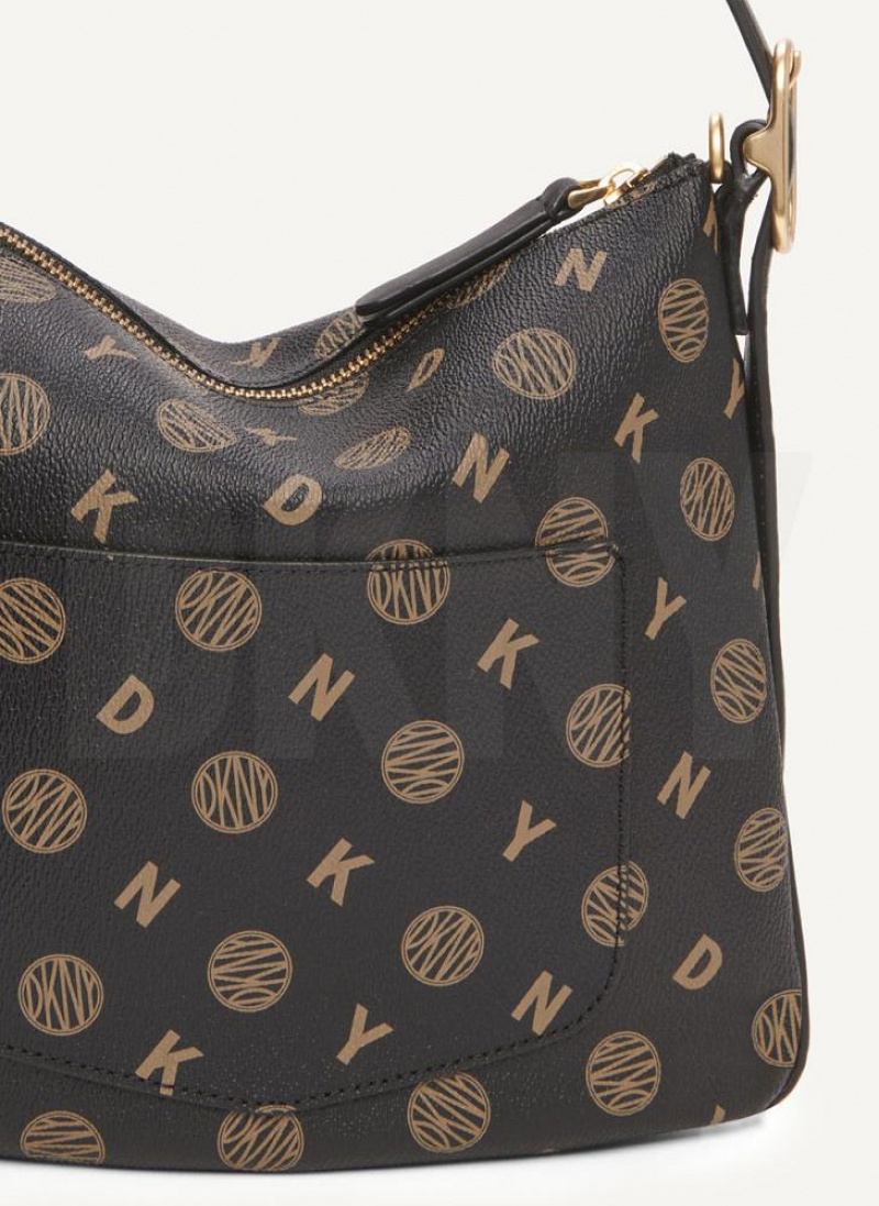 Black Women's DKNY The Small Logo Optimist Tote Bags | Australia-D1955