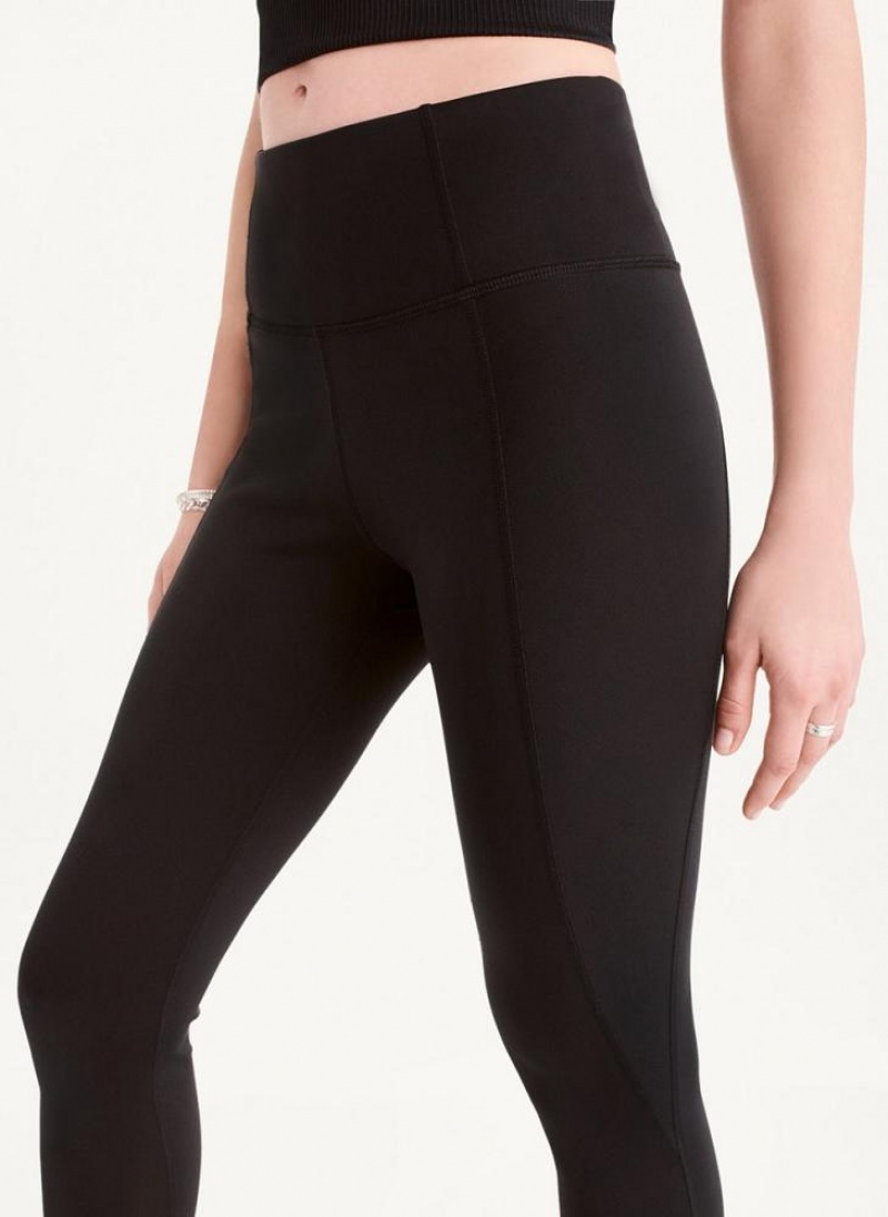 Black Women's DKNY Ultra Compression High Waisted Tight Leggings | Australia-D0508