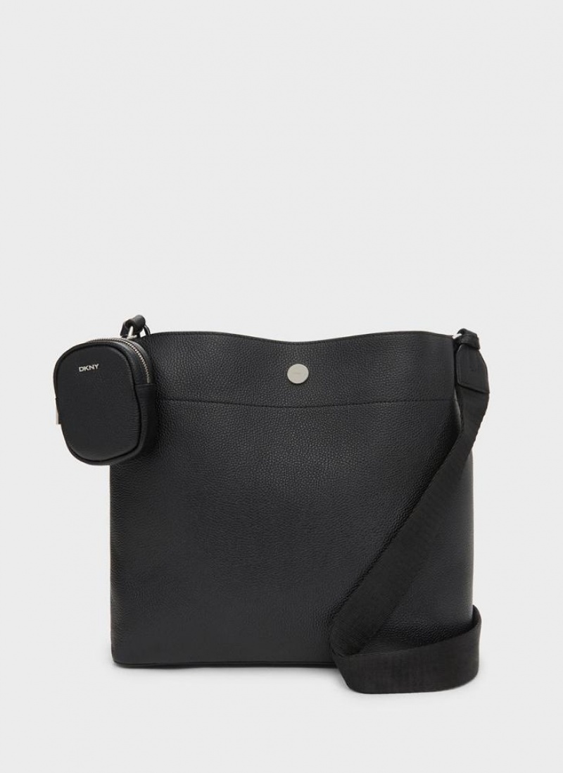 Black Women's DKNY Winston Hobo Tote Bags | Australia-D1497