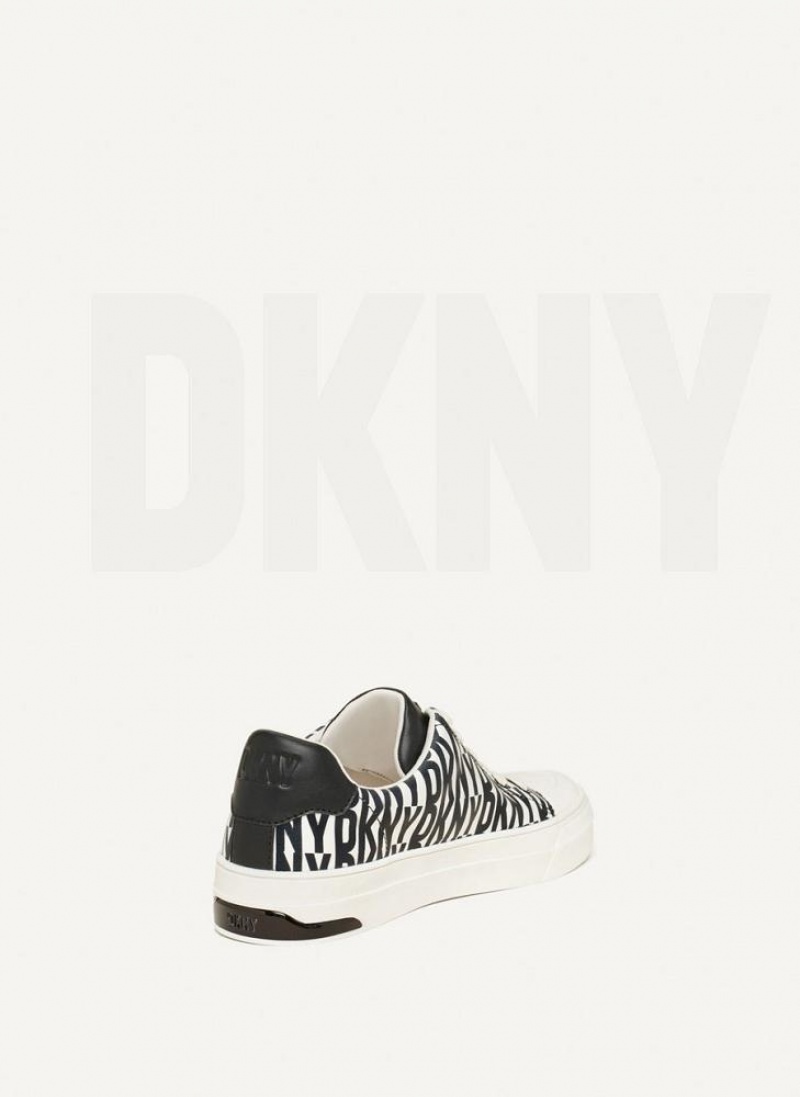 Black Women's DKNY York Lace Up Sneakers | Australia-D0765