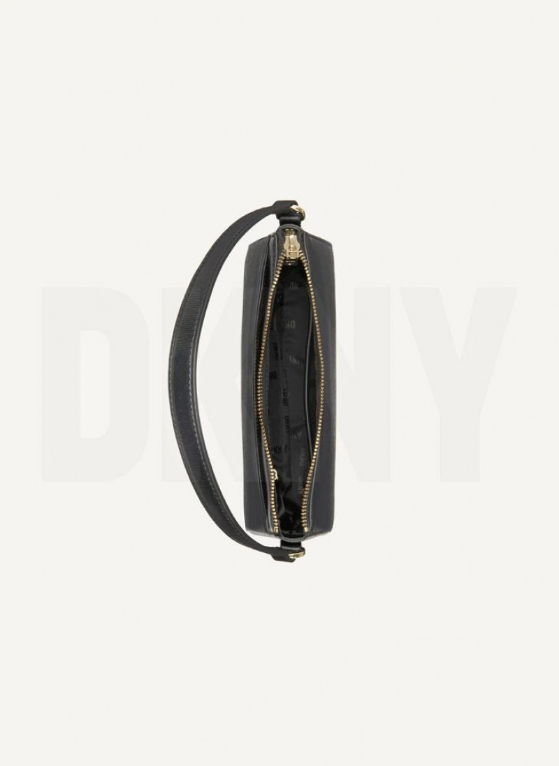 Black / Gold Women's DKNY Irina Demi Wallets | Australia-D0784