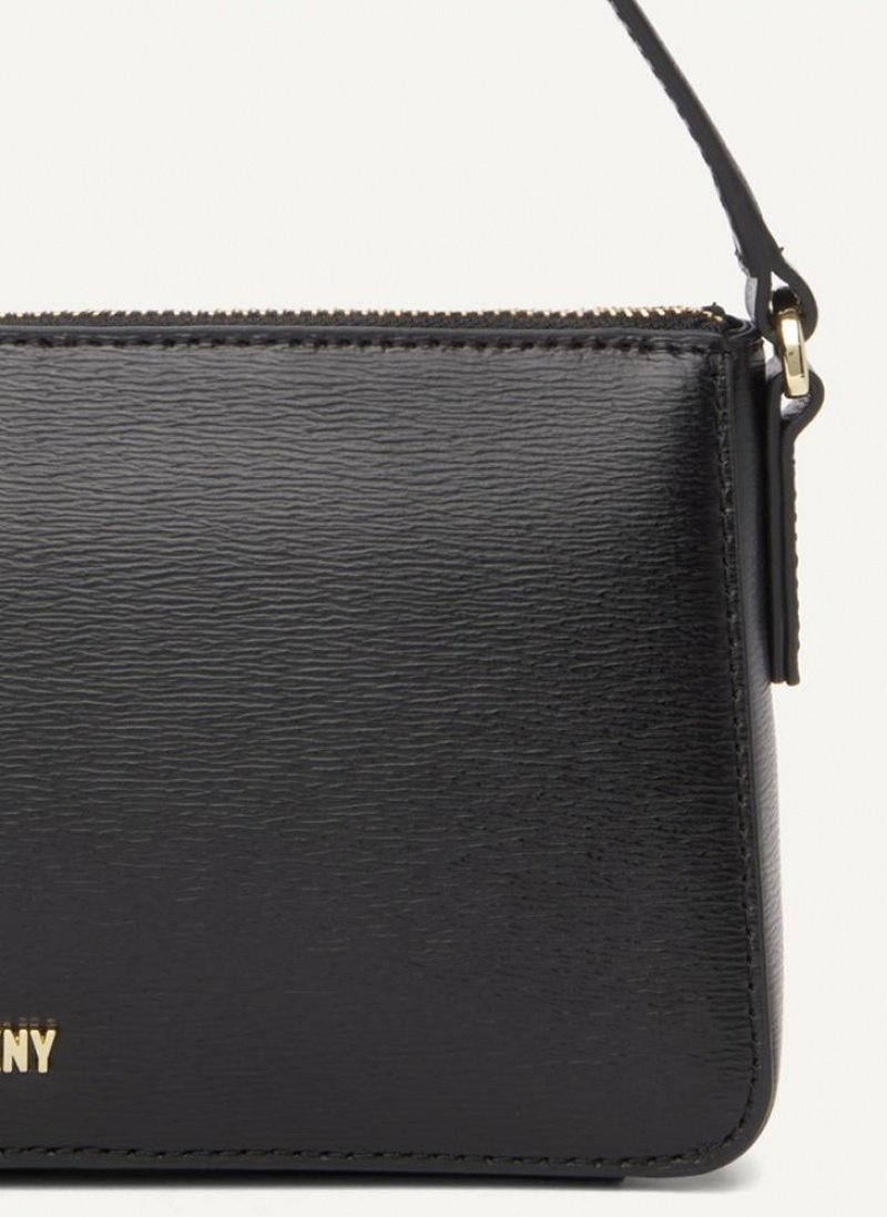 Black / Gold Women's DKNY Irina Demi Wallets | Australia-D0784