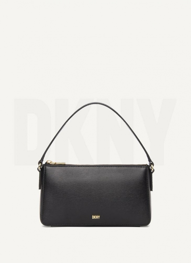 Black / Gold Women\'s DKNY Irina Demi Wallets | Australia-D0784