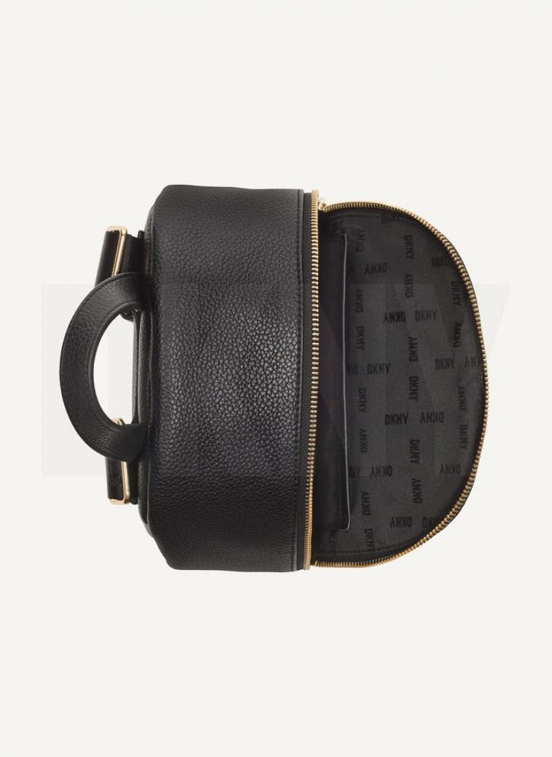 Black / Gold Women's DKNY Maxine Backpacks | Australia-D1407