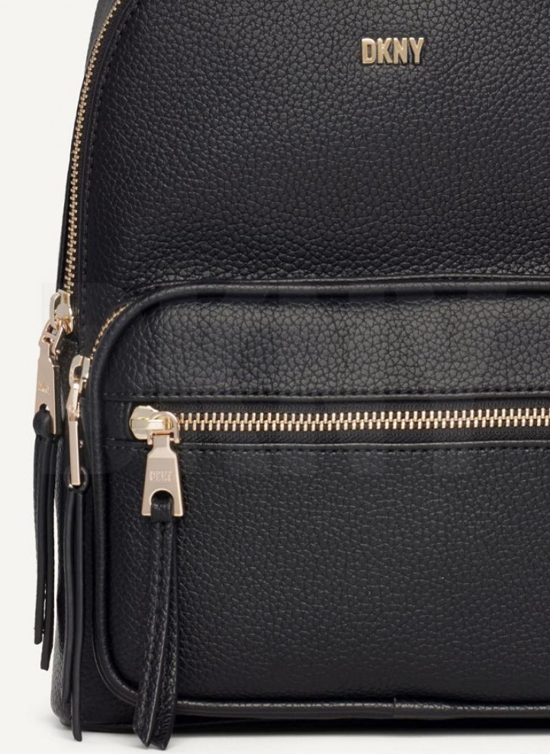 Black / Gold Women's DKNY Maxine Backpacks | Australia-D1407