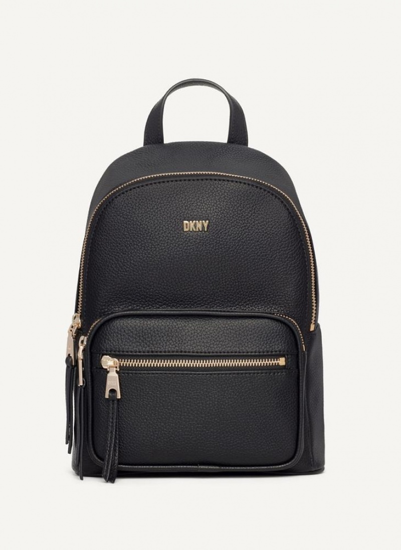 Black / Gold Women\'s DKNY Maxine Backpacks | Australia-D1407
