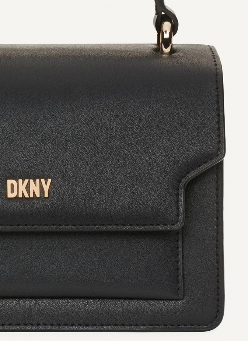 Black / Gold Women's DKNY Millie Crossbody Bags | Australia-D1119