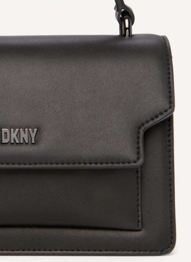 Black / Grey Women's DKNY Millie Crossbody Bags | Australia-D0443