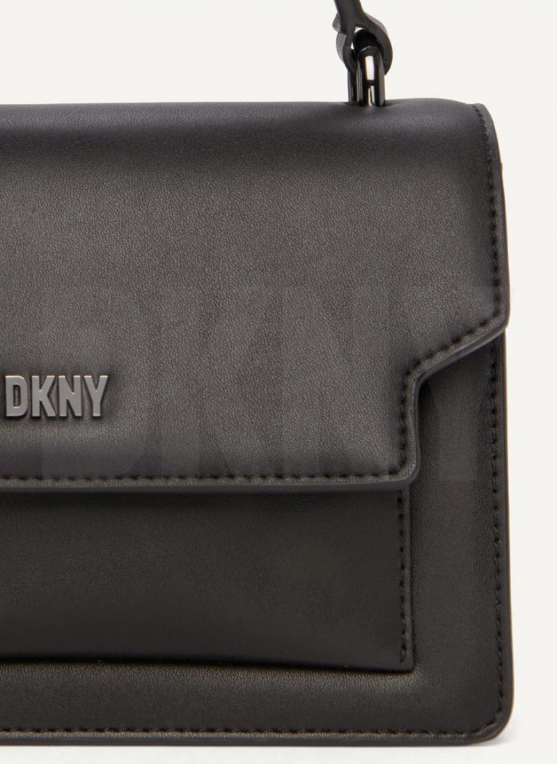 Black / Grey Women's DKNY Millie Crossbody Bags | Australia-D0443
