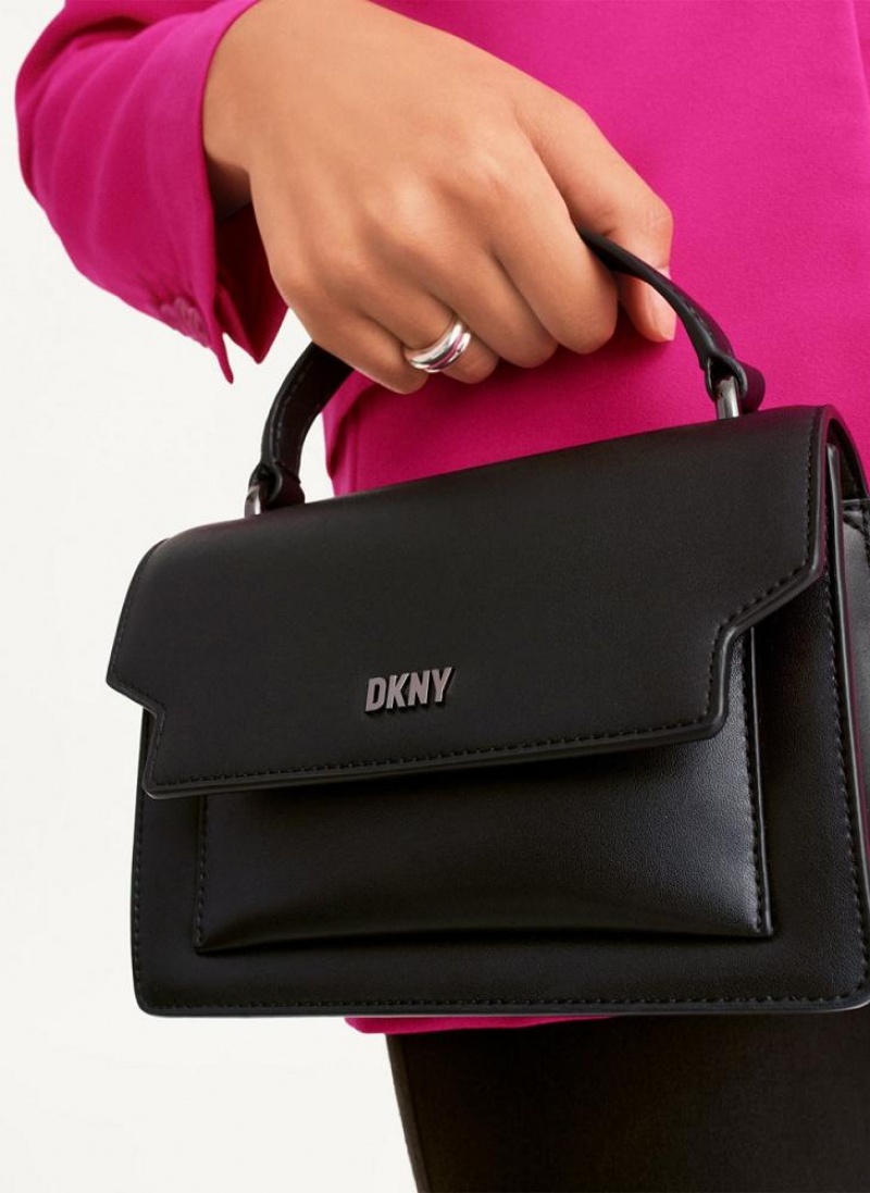 Black / Grey Women's DKNY Millie Crossbody Bags | Australia-D0443