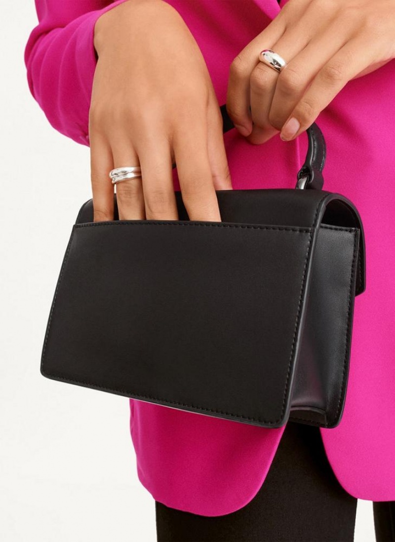 Black / Grey Women's DKNY Millie Crossbody Bags | Australia-D0443