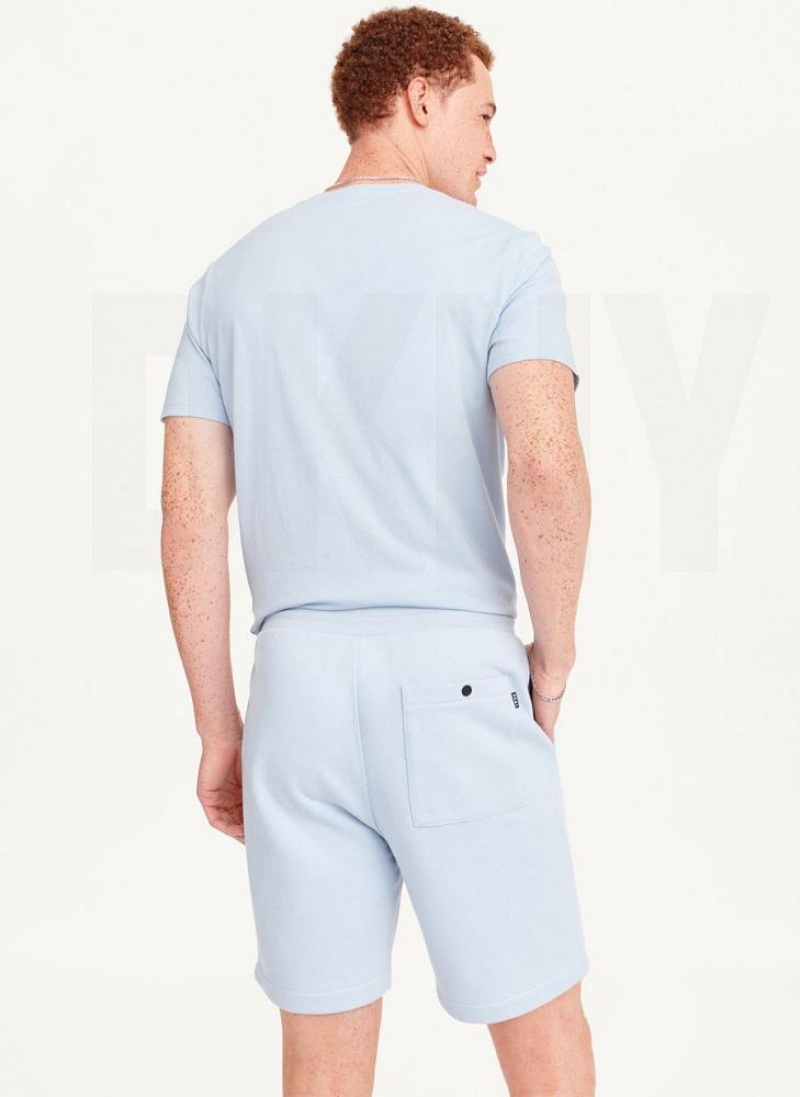 Blue Men's DKNY French Terry Shorts | Australia-D0866