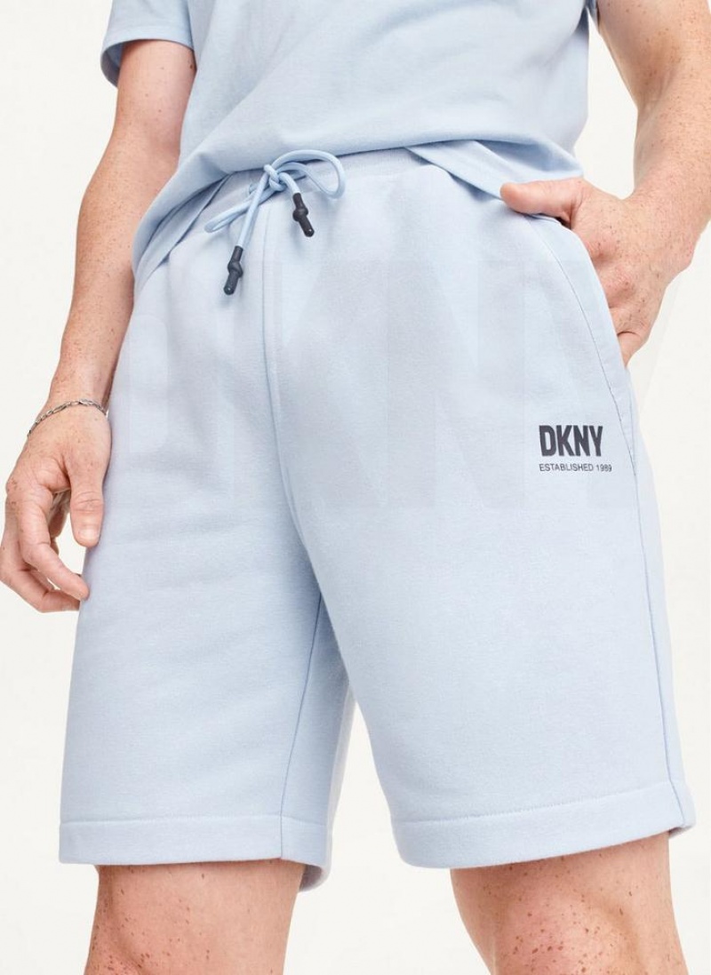 Blue Men\'s DKNY French Terry Shorts | Australia-D0866
