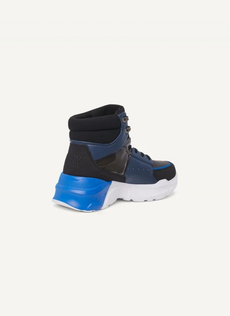 Blue Men's DKNY Liberty Sneakers | Australia-D0673