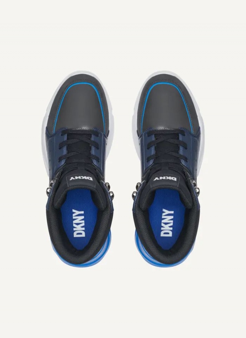 Blue Men's DKNY Liberty Sneakers | Australia-D0673