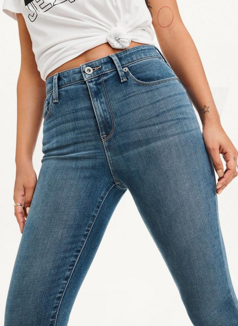 Blue Women's DKNY High Rise Skinny Jeans | Australia-D0582