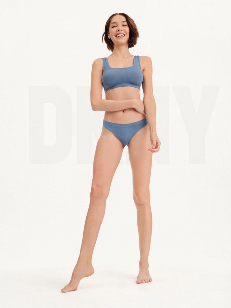 Blue Women's DKNY Table Tops Modal Bras | Australia-D0345