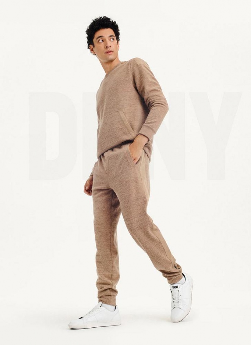 Brown Men's DKNY Lounge Pants | Australia-D0872