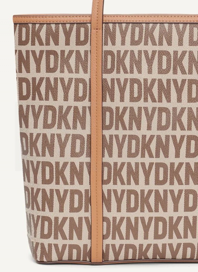 Brown Women's DKNY 7th Ave Medium Tote Bags | Australia-D0239